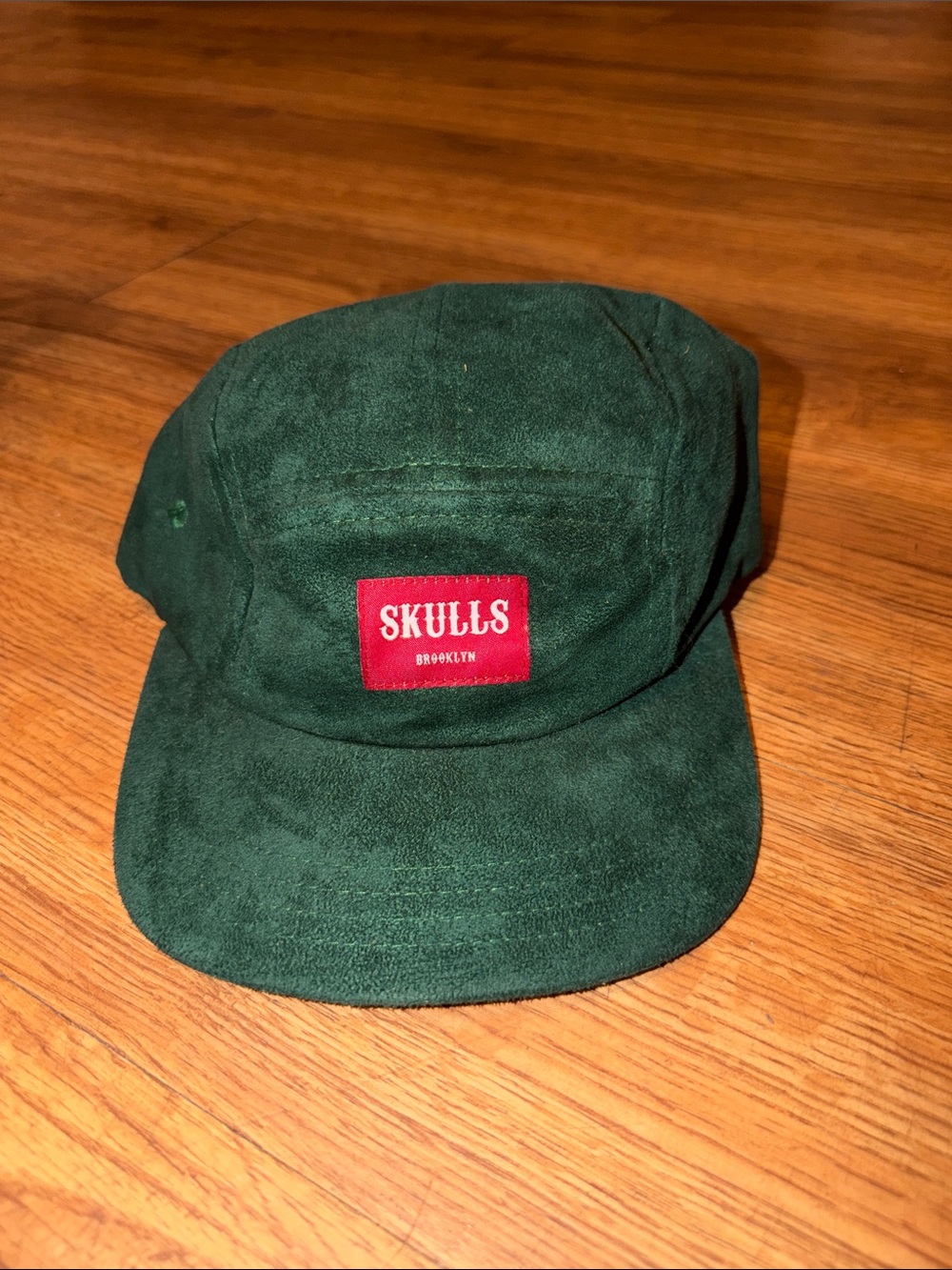 Green Suede 5-Panel Hat